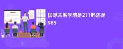 国际关系学院是211吗还是985