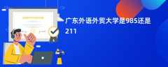 广东外语外贸大学是985还是211