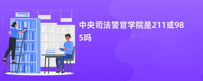 中央司法警官学院是211或985吗