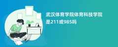 武汉体育学院体育科技学院是211或985吗