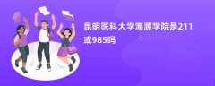 昆明医科大学海源学院是211或985吗