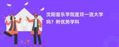 沈阳音乐学院是双一流大学吗？附优势学科