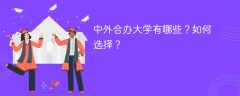 中外合办大学有哪些？如何选择？