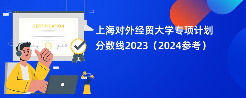 上海对外经贸大学专项计划分数线2023（2024参考）