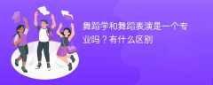 舞蹈学和舞蹈表演是一个专业吗？有什么区别