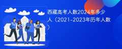 西藏高考人数2024年多少人（2021-2023年历年人数）