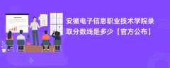 安徽电子信息职业技术学院2023录取分数线是多少【官方公布】