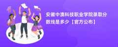 安徽中澳科技职业学院2023录取分数线是多少「官方公布」