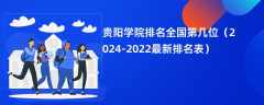 贵阳学院排名全国第几位（2024-2022最新排名表）