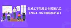 盐城工学院排名全国第几位（2024-2022最新排名表）