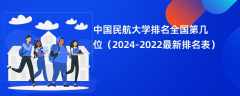 中国民航大学排名全国第几位（2024-2022最新排名表）