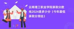 云南理工职业学院录取分数线2024是多少分（今年最低录取分预估）