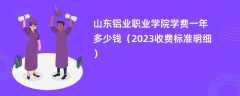 山东铝业职业学院学费一年多少钱（2024收费标准明细）