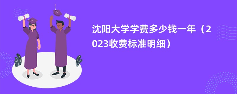 沈阳大学学费多少钱一年（2023收费标准明细）