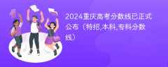 2024重庆高考分数线已正式公布（特招,本科,专科分数线）