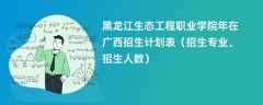 黑龙江生态工程职业学院2024年在广西招生计划表（招生专业、招生人数）