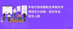 2024年哈尔滨传媒职业学院在河南招生计划表:招生专业、招生人数