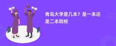 青岛大学是几本？是一本还是二本院校
