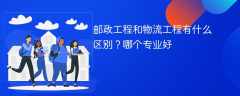 邮政工程和物流工程有什么区别？哪个专业好
