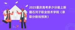 2025重庆高考多少分能上新疆石河子职业技术学院（录取分数线预测）