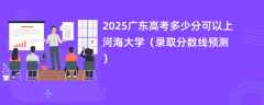 2025广东高考多少分可以上河海大学（录取分数线预测）