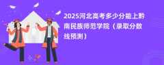 2025河北高考多少分能上黔南民族师范学院（录取分数线预测）