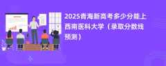 2025青海新高考多少分能上西南医科大学（录取分数线预测）