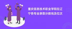 重庆信息技术职业学院在辽宁各专业录取分数线及位次2024