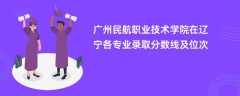 广州民航职业技术学院在辽宁2024各专业录取分数线及位次