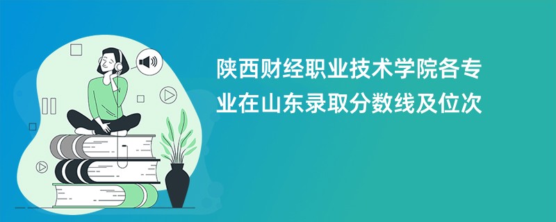 陕西财经职业技术学院各专业在山东录取分数线及位次