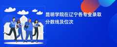 昆明学院在辽宁各专业录取分数线及位次2024