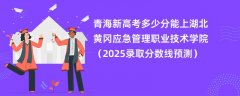 青海新高考多少分能上湖北黄冈应急管理职业技术学院（2025录取分数线预测）
