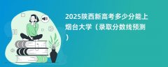 2025陕西新高考多少分能上烟台大学(录取分数线预测)