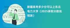 新疆高考多少分可以上东北电力大学（2025录取分数线预测）