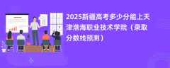 2025新疆高考多少分能上天津渤海职业技术学院（录取分数线预测）