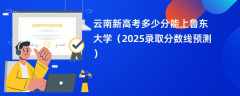 云南新高考多少分能上鲁东大学（2025录取分数线预测）