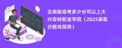 云南新高考多少分可以上大兴安岭职业学院（2025录取分数线预测）