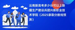 云南新高考多少分可以上新疆生产建设兵团兴新职业技术学院(2025录取分数线预测)