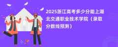 2025浙江高考多少分能上湖北交通职业技术学院（录取分数线预测）