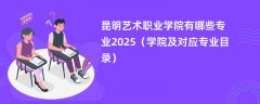 昆明艺术职业学院有哪些专业2025(学院及对应专业目录)