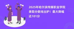 2025年哈尔滨传媒职业学院录取分数线出炉!最大降幅达101分