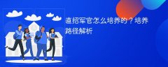 直招军官怎么培养的?培养路径解析