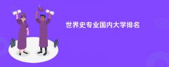 世界史专业比较好的大学排名:哪个学校实力最强?