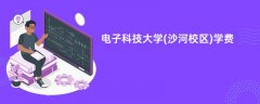 电子科技大学(沙河校区)学费一年多少钱(2026收费标准明细)