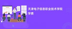 天津电子信息职业技术学院学费多少钱一年(2026收费标准明细)