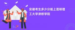 安徽高考多少分能上昆明理工大学津桥学院(2026录取分数线预测)