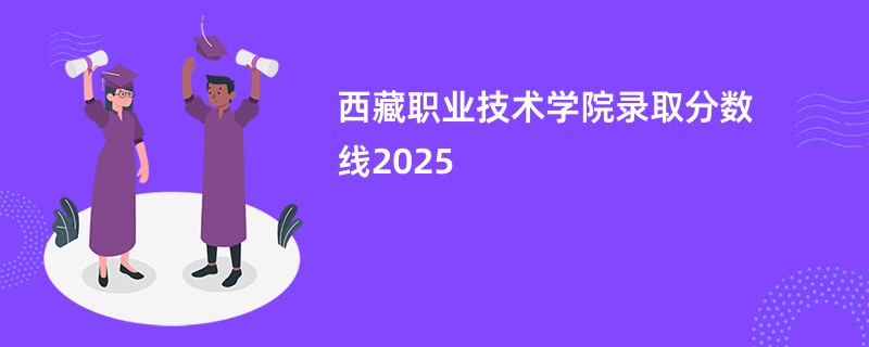 西藏职业技术学院录取分数线2025