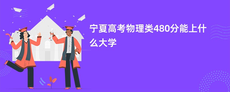 宁夏高考物理类480分能上什么大学