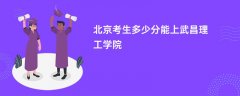 2026北京高考多少分可以上武昌理工学院(录取分数线预测)