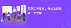 黑龙江高考多少分可以上郑州轻工业大学(2026录取分数线预测)